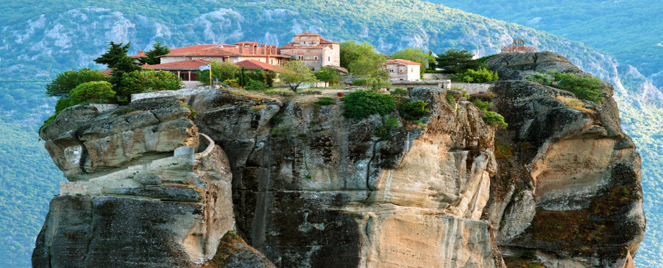 Meteora monastery on top of rock