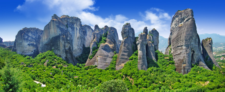 Μετέωρα μοναστήρια πανόραμα