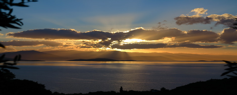 pelion grecia tramonto