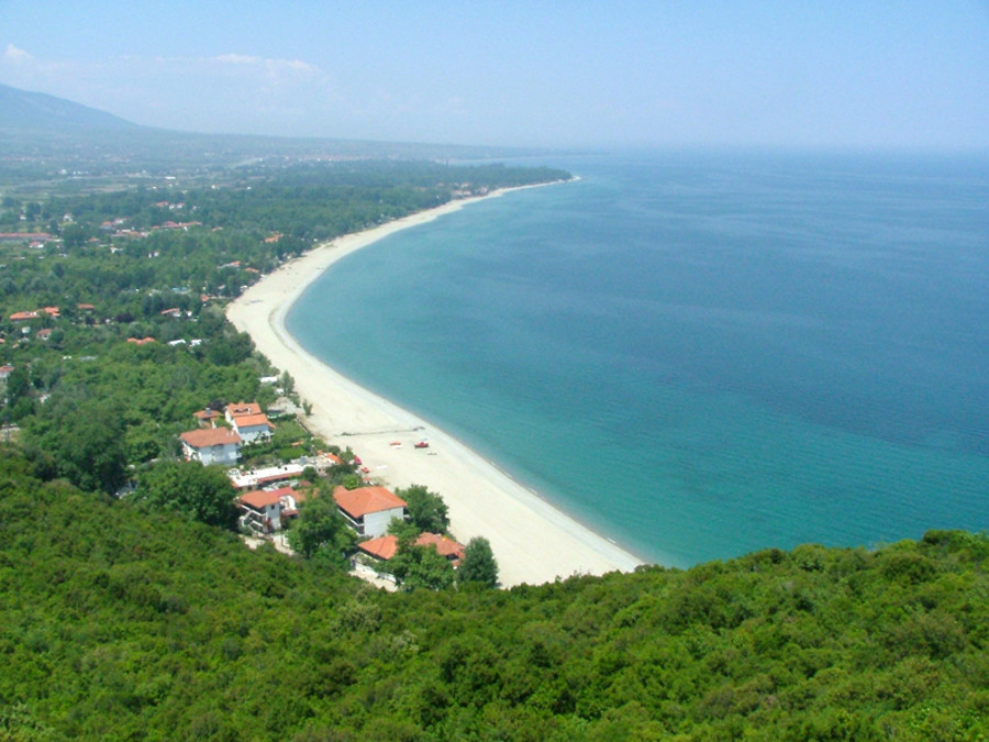 Platamon, view from the castle.